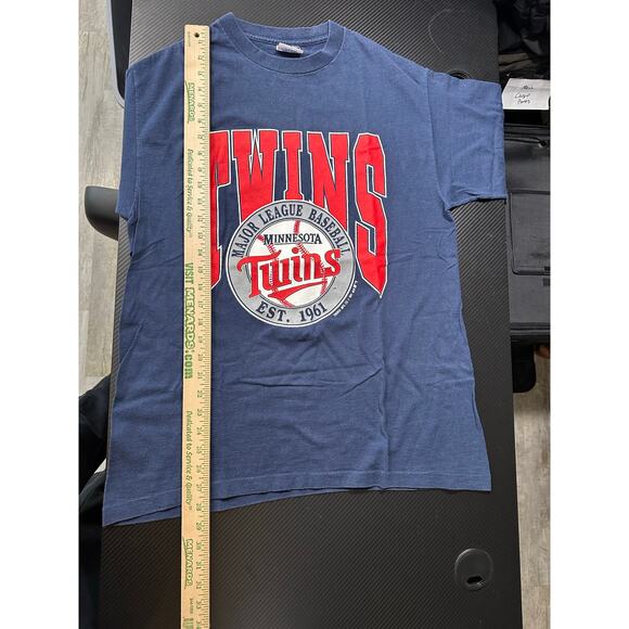 Vintage 1991 Minnesota Twins Graphic Tee USA Made Size Large Trench Ultra - Picture 6 of 8